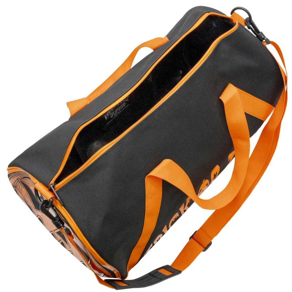 Trick or Treat Pumpkin Jackolantern Barrel Bag For Gym or Travel Optional Strap - Picture 5 of 5